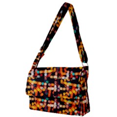 Multicolored Bubbles Print Pattern Full Print Messenger Bag (l) by dflcprintsclothing