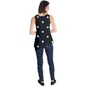 Black And White Baseball Motif Pattern Sleeveless Tunic View2