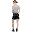 Black And White Baseball Motif Pattern Ripstop Shorts View2