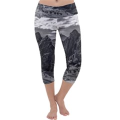 Andean Landscape At Brava Lagoon Reserve, La Rioja, Argentina Capri Yoga Leggings by dflcprintsclothing