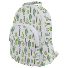 Cactus Pattern Rounded Multi Pocket Backpack by goljakoff