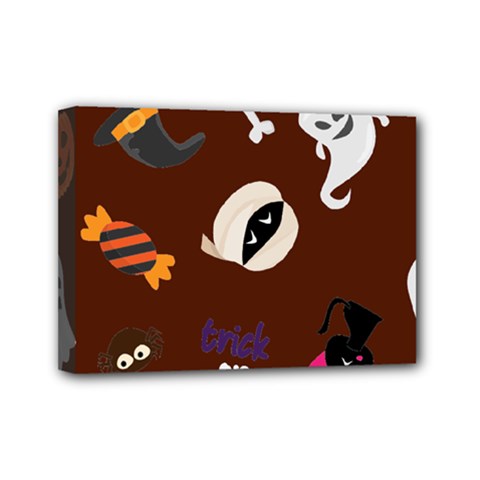 Halloween Seamless Repeat Pattern Mini Canvas 7  X 5  (stretched) by KentuckyClothing