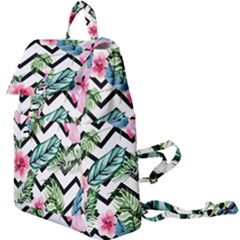 Zigzag Flowers Buckle Everyday Backpack by goljakoff