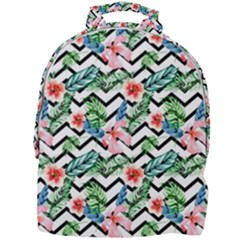 Zigzag Flowers Pattern Mini Full Print Backpack by goljakoff