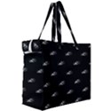 Formula One Black And White Graphic Pattern Canvas Travel Bag View3
