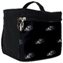Formula One Black And White Graphic Pattern Make Up Travel Bag (Big) View1