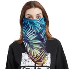 Tropic Leaves Face Covering Bandana (triangle) by goljakoff