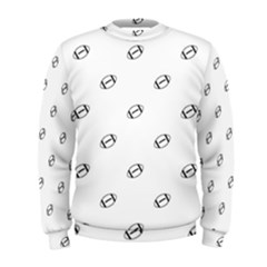 American Football Ball Motif Print Pattern Men s Sweatshirt by dflcprintsclothing
