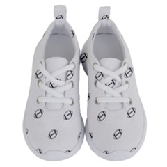 American Football Ball Motif Print Pattern Running Shoes by dflcprintsclothing