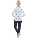 American Football Ball Motif Print Pattern Casual Zip Up Jacket View2