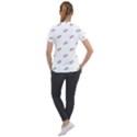 American Football Ball Motif Print Pattern Short Sleeve Zip Up Jacket View2