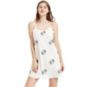 American Football Ball Motif Print Pattern Summer Frill Dress View1