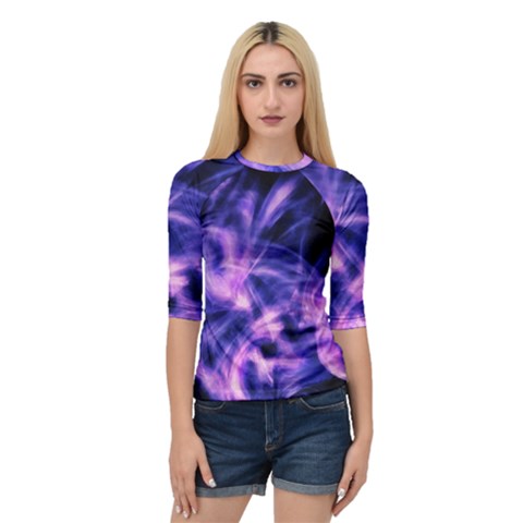 Plasma Hug Quarter Sleeve Raglan Tee by MRNStudios