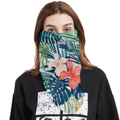 Tropical Flowers Face Covering Bandana (triangle) by goljakoff