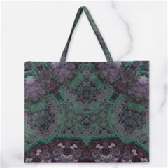 Mandala Corset Zipper Large Tote Bag by MRNStudios