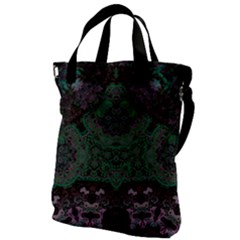 Mandala Corset Canvas Messenger Bag by MRNStudios