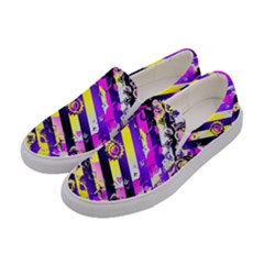 Pop Punk Mandala Women s Canvas Slip Ons by MRNStudios