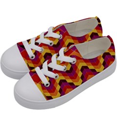 Geometric  Kids  Low Top Canvas Sneakers by Sobalvarro