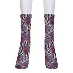 Zebra Chain Pattern Men s Crew Socks by designsbymallika