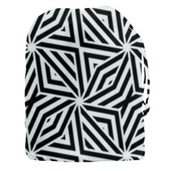 Black And White Abstract Lines, Geometric Pattern Drawstring Pouch (3xl) by Casemiro
