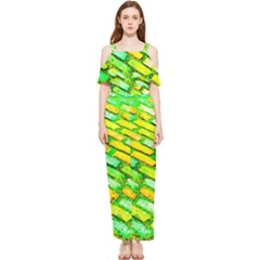 Diagonal Street Cobbles Draped Sleeveless Chiffon Jumpsuit by essentialimage
