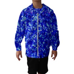 Blue Sequin Dreams Kids  Hooded Windbreaker by essentialimage
