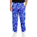 Blue Sequin Dreams Men s Elastic Waist Pants View1