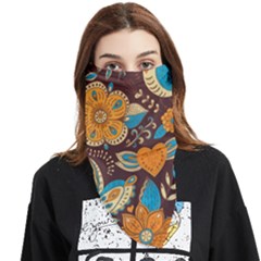 Butterfly And Flowers Face Covering Bandana (triangle) by goljakoff