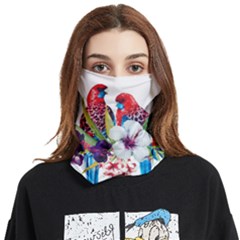 Tropical Parrots Face Covering Bandana (two Sides) by goljakoff