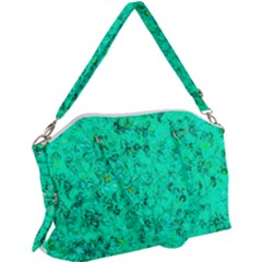 Aqua Marine Glittery Sequins Canvas Crossbody Bag by essentialimage