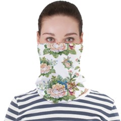 Vintage Flowers Pattern Face Seamless Bandana (adult) by goljakoff