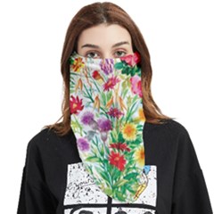 Summer Flowers Face Covering Bandana (triangle) by goljakoff