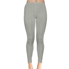 Silver Cloud Grey & Black - Leggings  by FashionLane