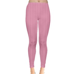 Amaranth Pink & Black - Leggings  by FashionLane