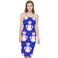 Seamless Snow Cool Bodycon Cross Back Summer Dress by HermanTelo