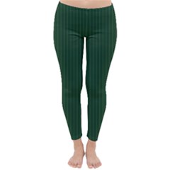 Eden Green & White - Classic Winter Leggings by FashionLane