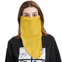 Dandelion Yellow & White - Face Covering Bandana (triangle) by FashionLane