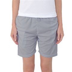 Chalice Silver Grey & Black - Women s Basketball Shorts by FashionLane