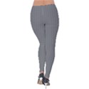 Steel Grey & White - Velvet Leggings View2