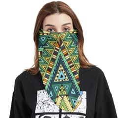 Native Ornament Face Covering Bandana (triangle) by goljakoff