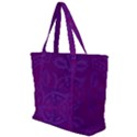 Cloister Advent Purple Zip Up Canvas Bag View1
