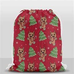 Gingerbread Krampus Drawstring Bag (small) by Valentinaart