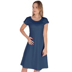 Aegean Blue - Classic Short Sleeve Dress by FashionLane