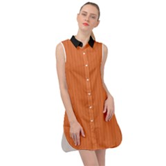 Coral Rose - Sleeveless Shirt Dress by FashionLane