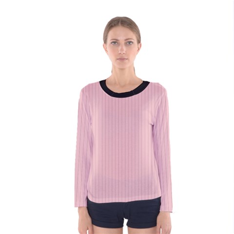 Baby Pink - Women s Long Sleeve Tee by FashionLane