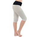 Magnolia White - Lightweight Velour Cropped Yoga Leggings View3