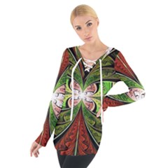 Fractal Design Tie Up Tee by Sparkle