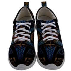 Fractal Flower Mens Athletic Shoes by Sparkle