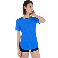 Azure Blue - Perpetual Short Sleeve T-shirt by FashionLane