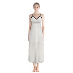 Coconut Milk - Button Up Chiffon Maxi Dress by FashionLane